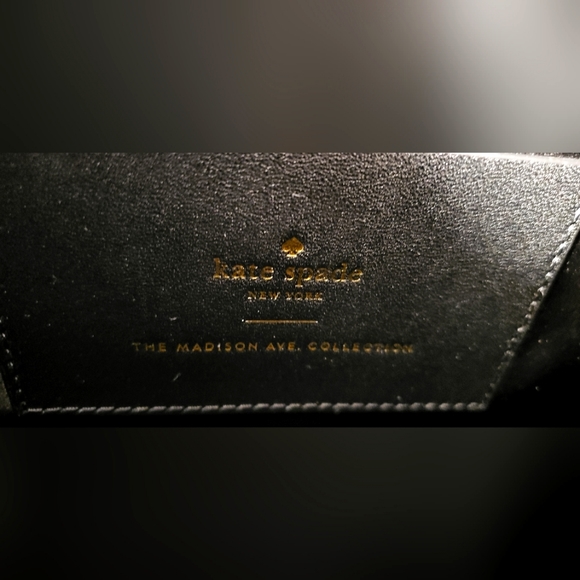 Kate Spade Madison Ave Collection Black Studded Mega Lane Satchel - Picture 6 of 12